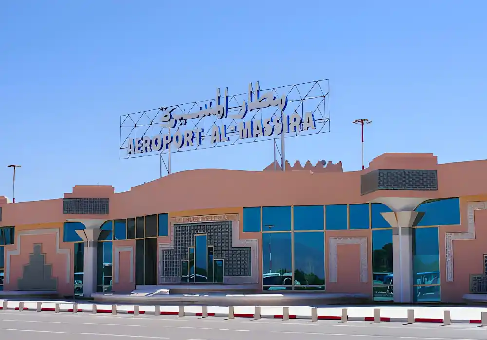 Flughafen Marokko Agadir – Außenansicht des Al Massira International Airport in Agadir