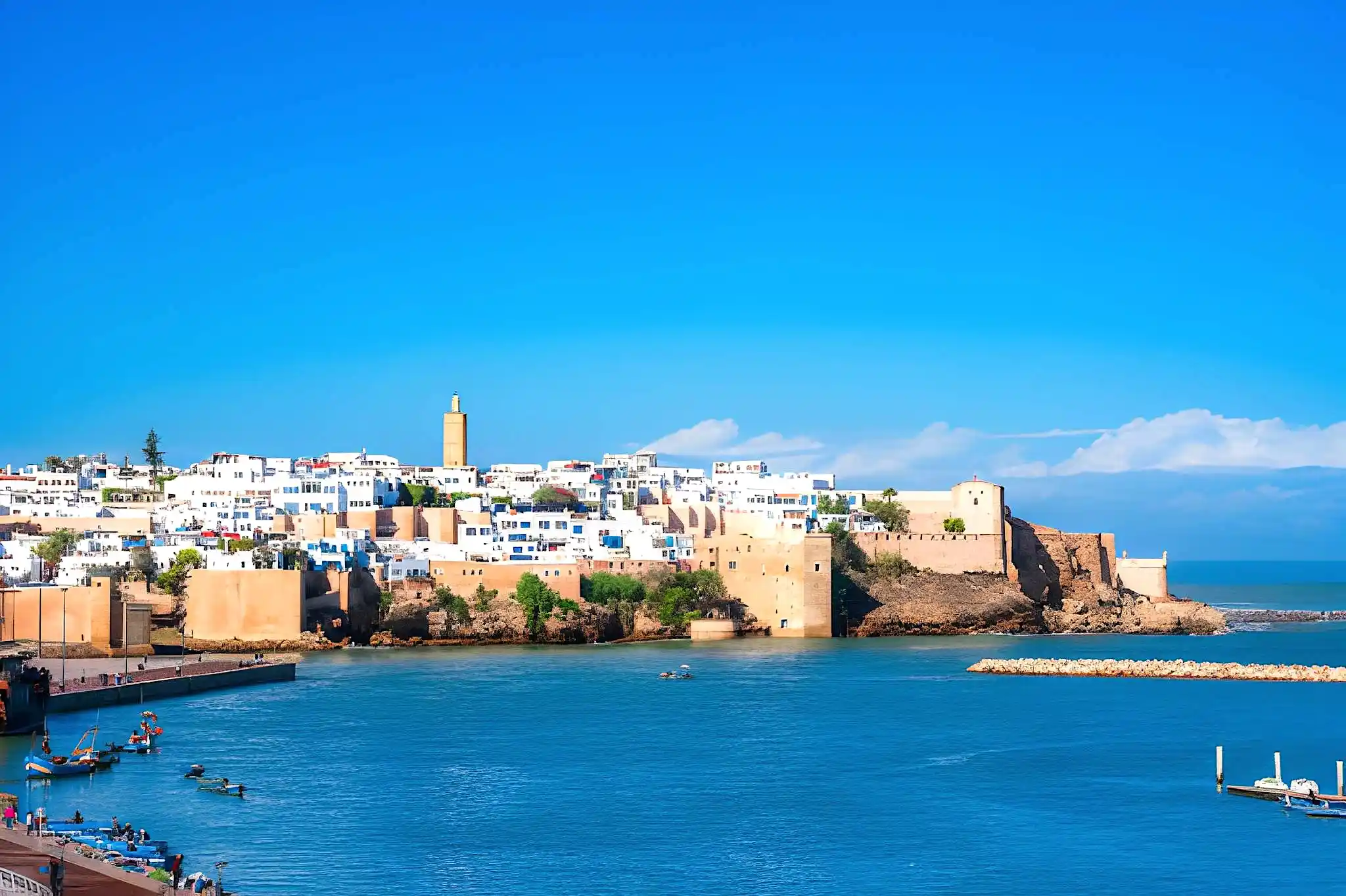 Kasbah des Oudaias in Rabat – historische Festung in der Hauptstadt von Marokko am Atlantik